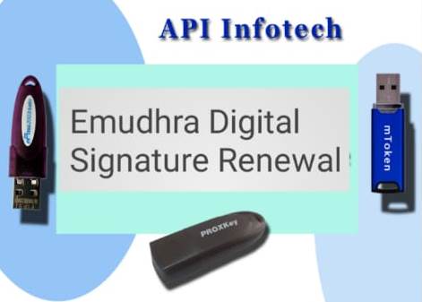 Emudhra Digital Signature renewal